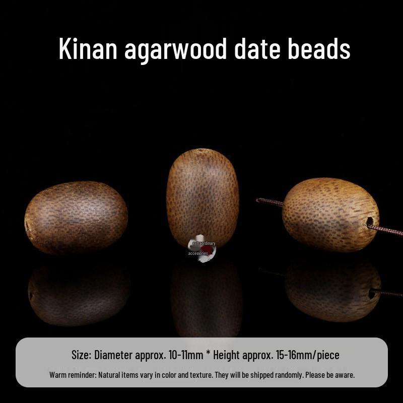 Kinan Sandalwood & Agarwood Jujube Bead Bracelet - 108 Beads Sinking Buddha Beads DIY Jewelry