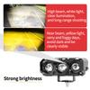 LED Spotlight Dual Color Hi/Low Beam Fog Lamps for Car Trucks SUV UTV 12V 24V Motorcycle Mini 3Lens Headlight Driving Light