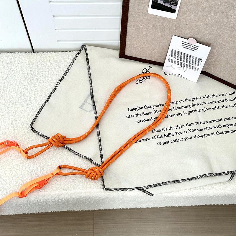 

Portable Adjustable Nylon Rope Strap Replacement Detachable Shoulder Bag Strap Stripe Knitted Bag Extension Belt Bag Accessories оранжевый