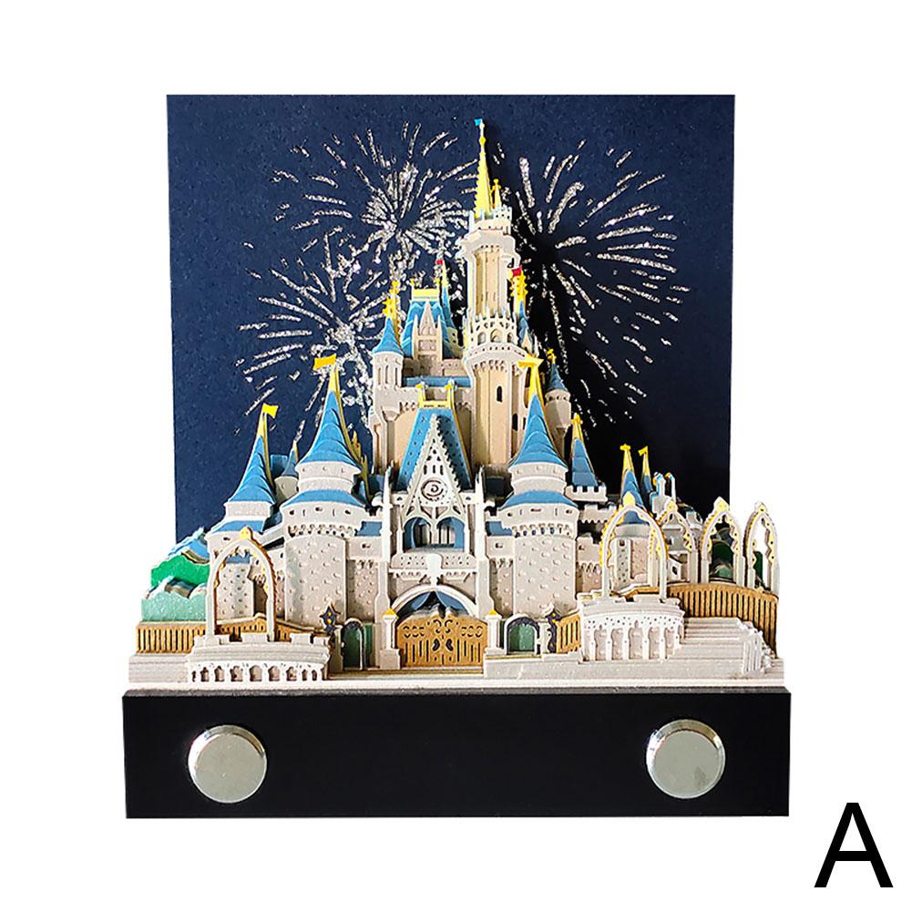 

Magic Castle 3D блокнот Memo Pad Block Notes Paper 3D бумажные аксессуары Канцелярские товары Подарки Card N K1Y0 castle-one
