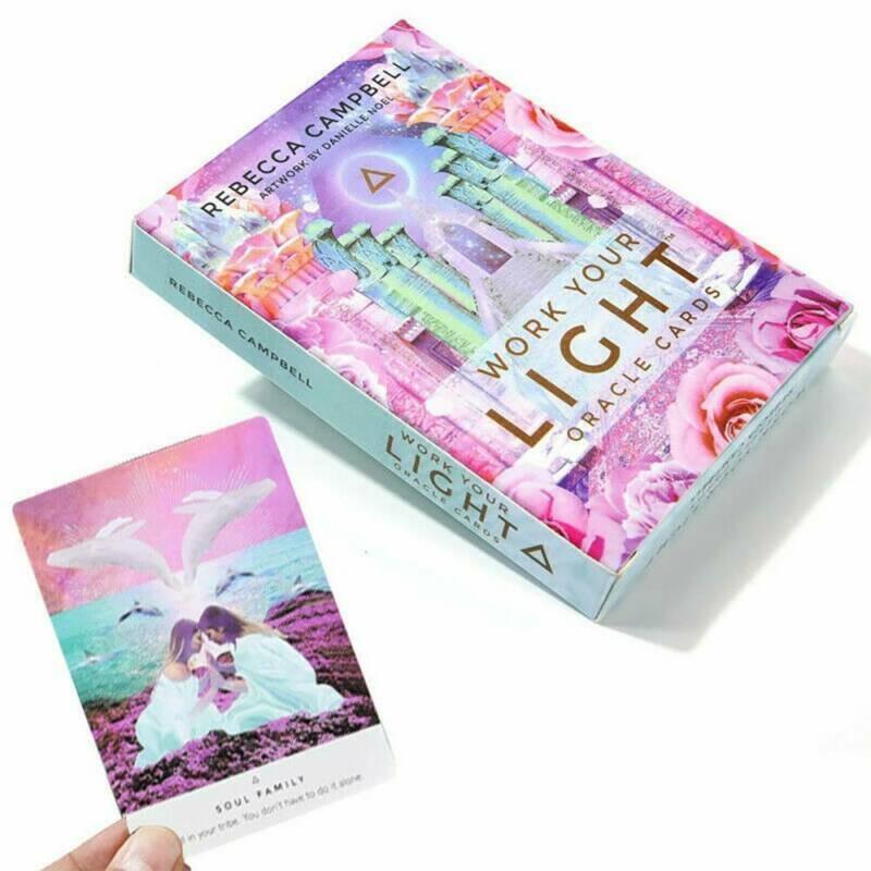Buy Tarot Card Deck Work Light Oracle Cards 44 Sheet Mind Body Spirit ...