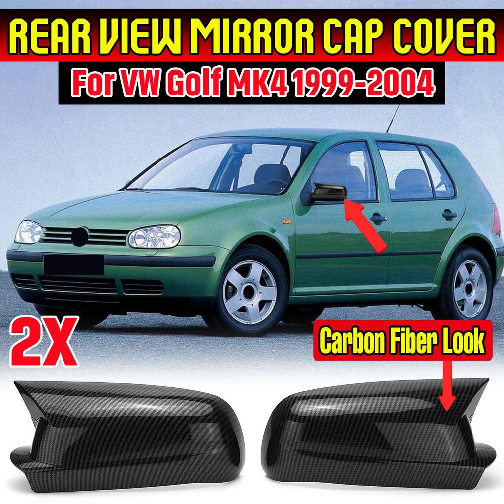 2Pcs Side Rearview Mirror Cover Cap Trim For Volkswagen For VW For Golf MK4 1999-2004 Car Exterior Refit Accessories ABS