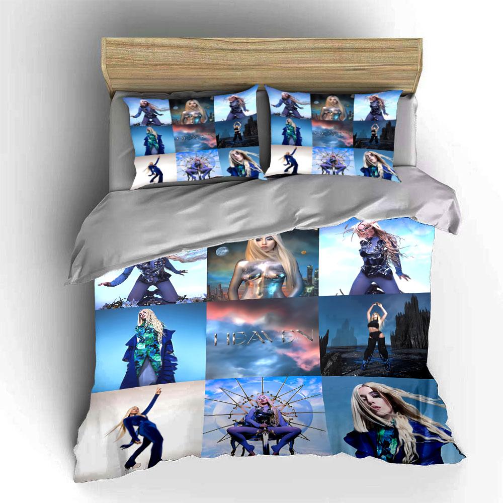 Fantasy Blue Sci-Fi Set Bedding Duvet Cover Set Duvet Cover Pillowcases (1*Duvet Cover 2*Pillowcases, Without Duvet Insert)