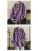 Ανδρικό Ρετρό Φούτερ με Σουέτ Ρίγες - Στρογγυλή Λαιμόκοψη, Χαλαρή Γραμμή, Μάρκα Μόδας Άνοιξη/Φθινόπωρο Top