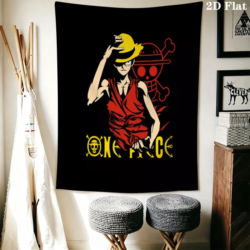 Luffy D Wall Tapestry Aesthetic Wall Hanging Printed Fabric Blanket Decorative Tapestries For Bedroom Living Room Home Decor