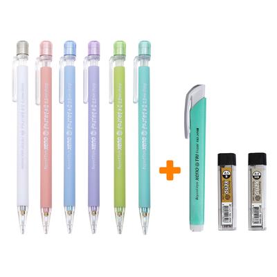 Pastel Q Gumová rukojeť 0,5mm Mechanická tužka se sadou tuh HB, B a gumou