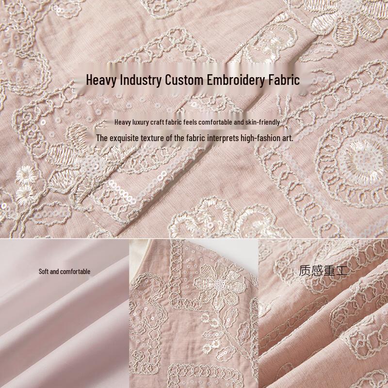 Xiangying New Chinese Style Embroidered Cardigan