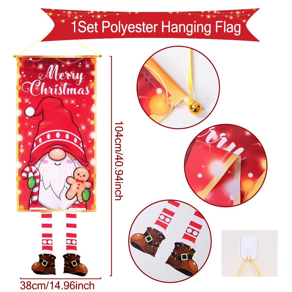 

Christmas Faceless Doll Hanging Flag Navidad Natal Noel Door Hanging Ornament Merry Christmas Decor For Home 2025 New Year 2025