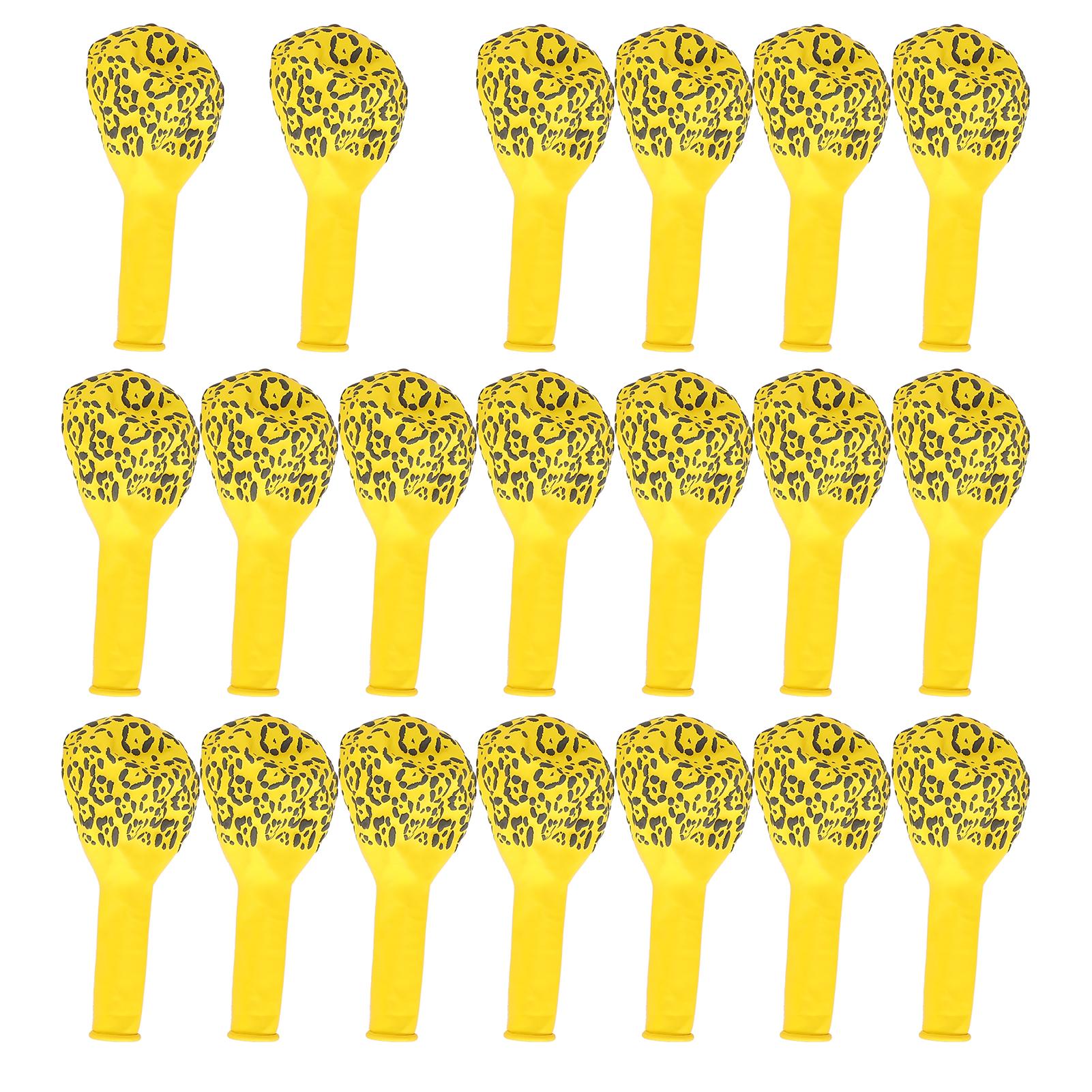 

20 шт. шаров с рисунком животных, круглые латексные шары, украшение для дня рождения, оранжевые для зебры