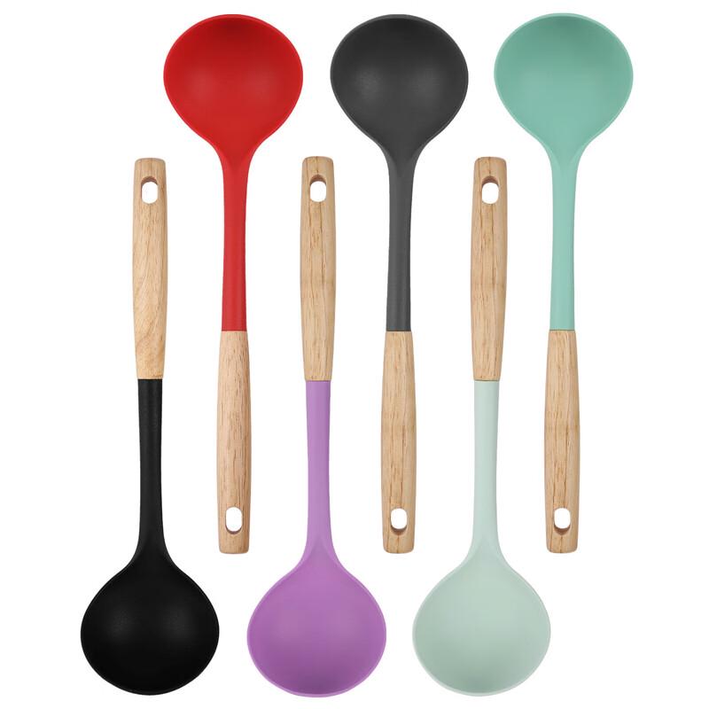 ZISIZ Extended Silicone Soup Ladle (5-Pack)