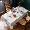 Quasten Tischdecke Matte Amerikanische Hochwertige Stickerei Blume Tischdecke Japan Korea Karierte Abdeckungstuch Europa Naher Osten