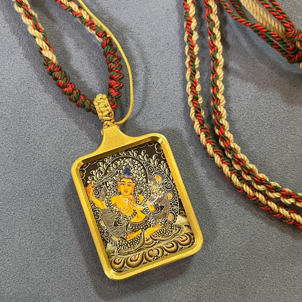 Twelve Zodiac Copper Thangka Pendant with Eight Guardian Deities: Daikokuten Temple Souvenir Accessory Plate