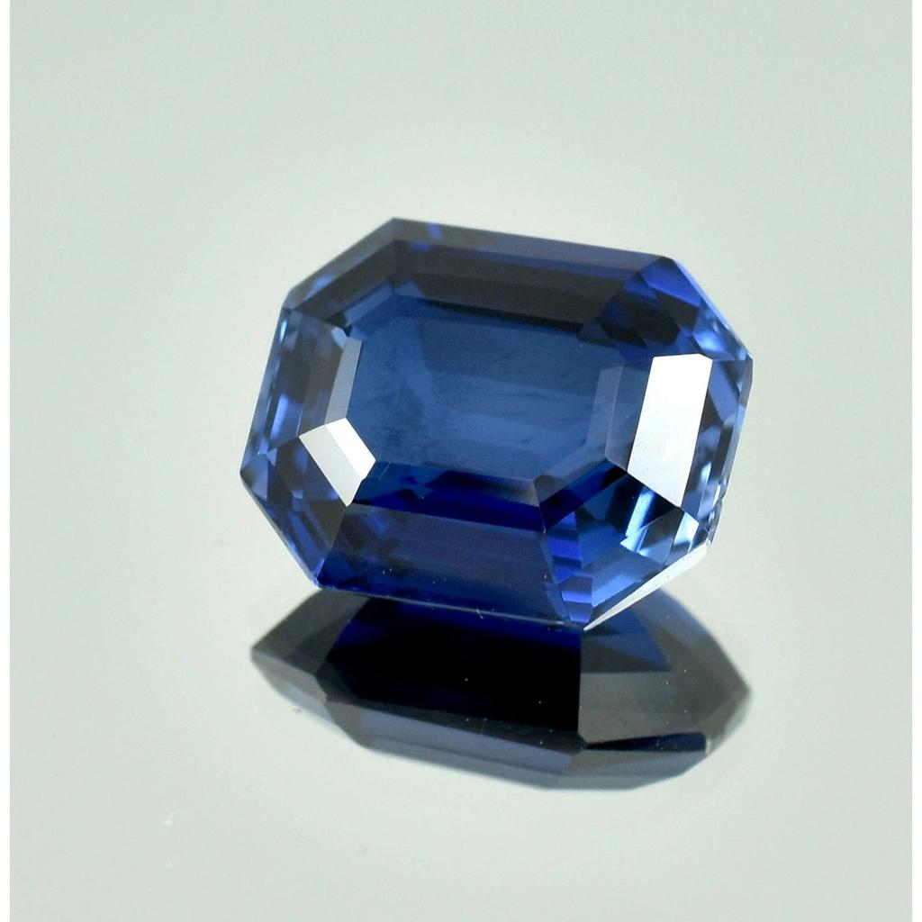 Natural Blue Sapphire Loose Gemstone Flawless Ceylon 12 ct Radiant Shape September Birthstone Gift