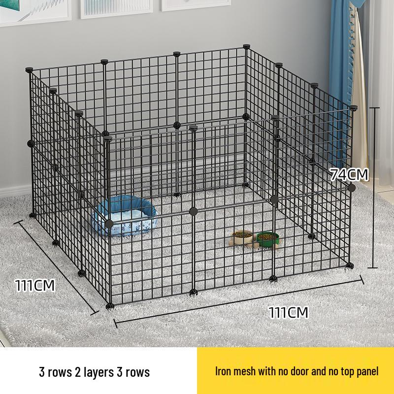 Indoor Pet Fence: Dog and Cat Barrier Gate with Iron Mesh for Anti-Escape and Isolation