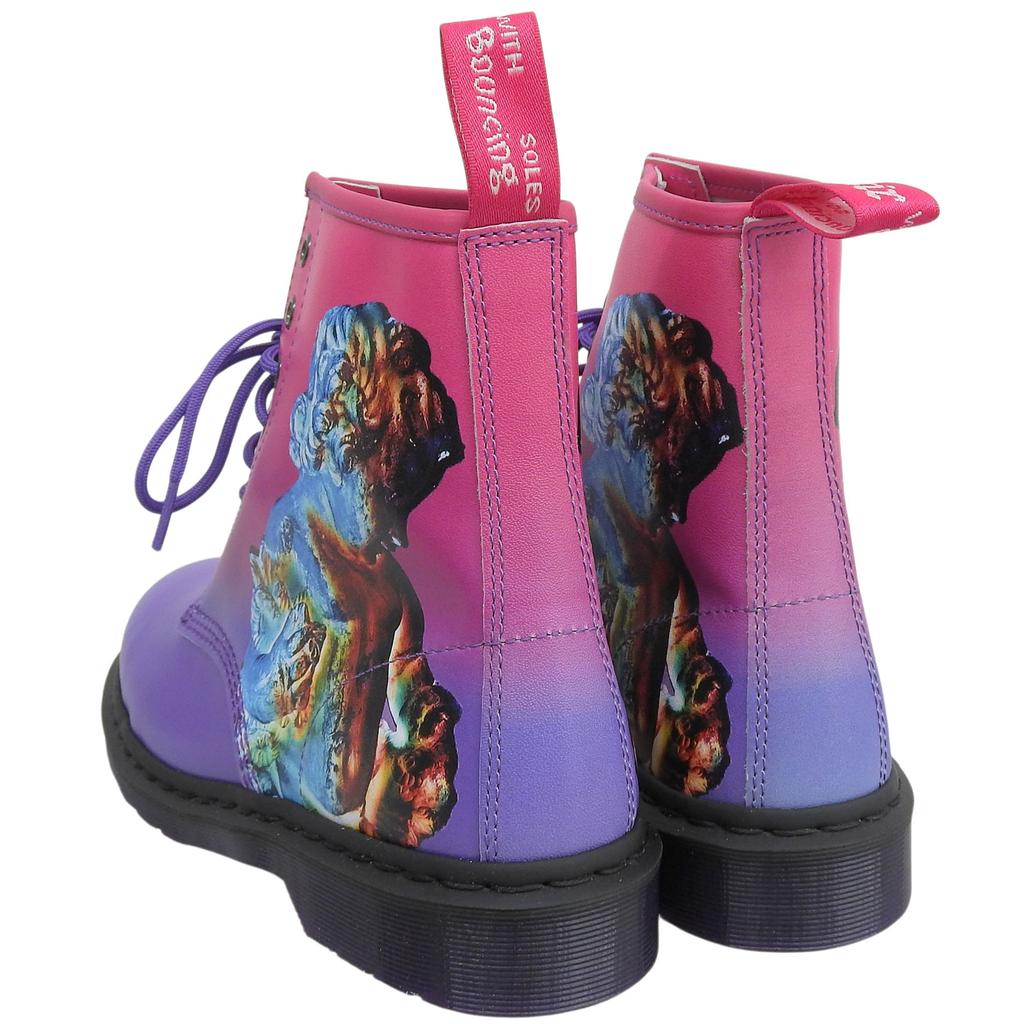 Pristine Dr.Martens short boots 1460 TECHNIQUE pink leather mens 9 Used