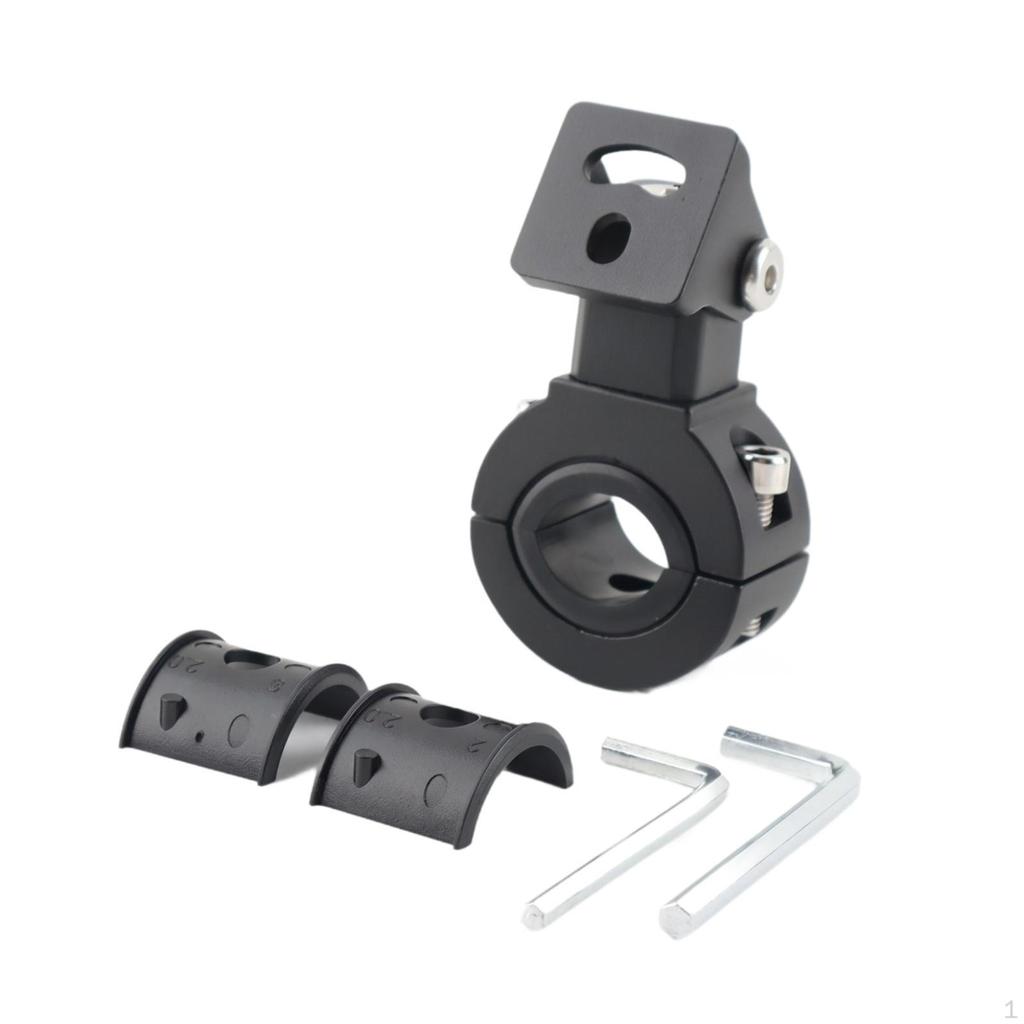 Headlight Bracket, Tube Clamp, High-performance Replacement Parts, Professional Black Aluminum Alloy