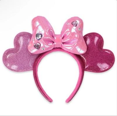 Tokyo Disneyland Minnie Heart Ears Headband Pink Pal-Palooza Funderland used