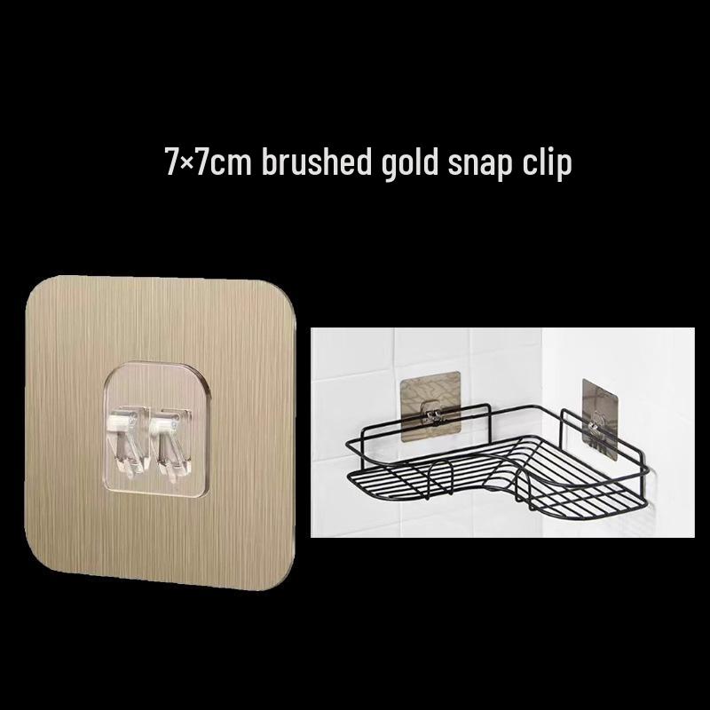 Transparent Acrylic Strong Adhesive Hook Sticker Shelf - No-Punch, Traceless Brushed Buckle