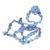 Handmade Crochet Rose Necklace Flower Choker Necklace Women Wedding Necklace for Women Wedding Jewelry Gift