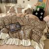 Princess-Style French Lace Bedding Set: Traditional Water-Washed Imitation Cotton Duvet Cover, Girlish Student Style, Three-Piece 