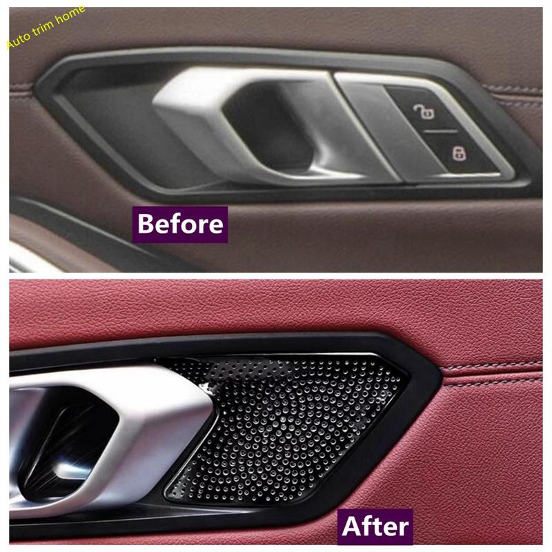 For BMW 3 Series G20 2024 Inner Door Handle Clasing Catch Bowl Decoration Frame Cover Trim Accessories