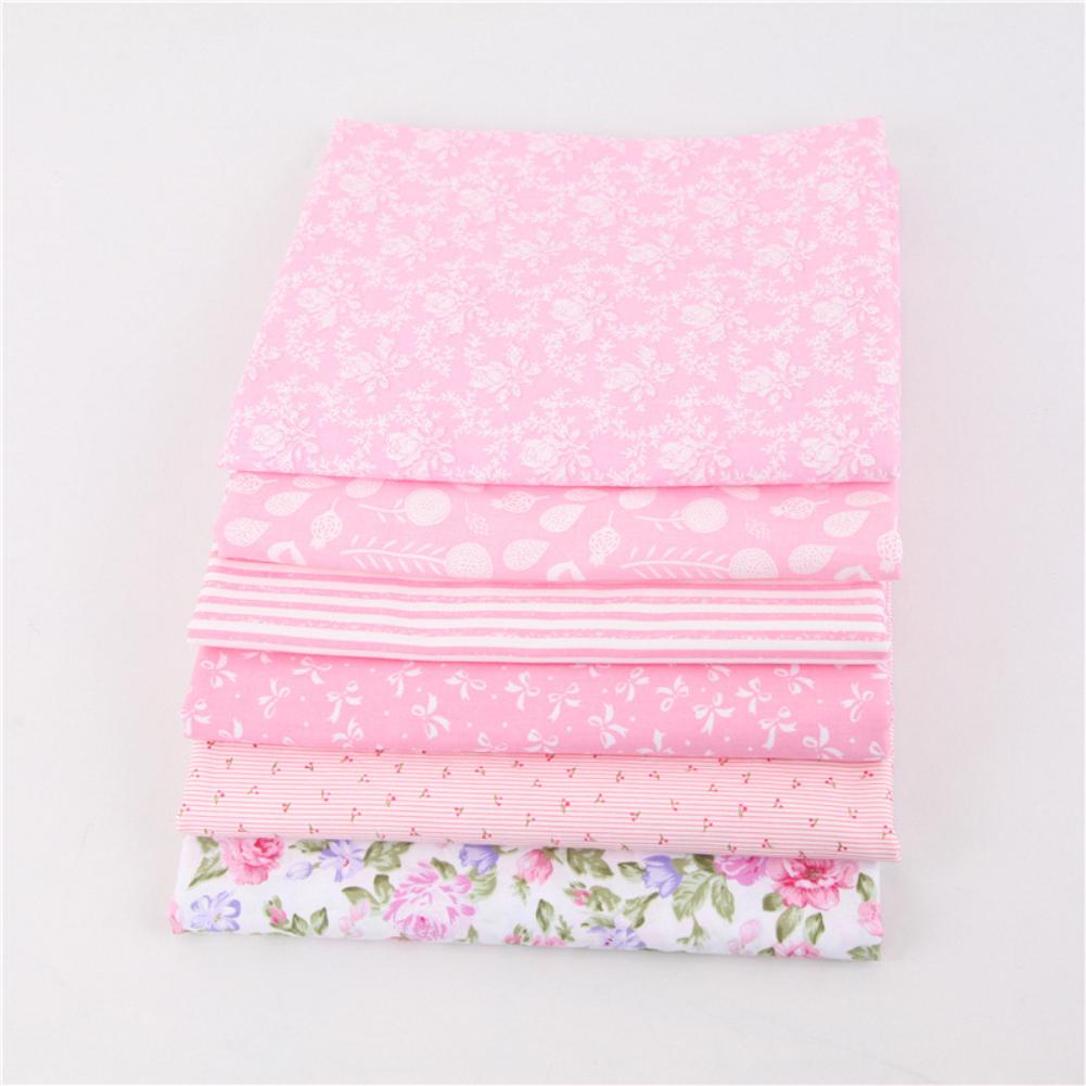 25cmx20cm 6ks potisk Květinový DIY Kid Baby Face Bavlněný potah Látka Šicí materiál