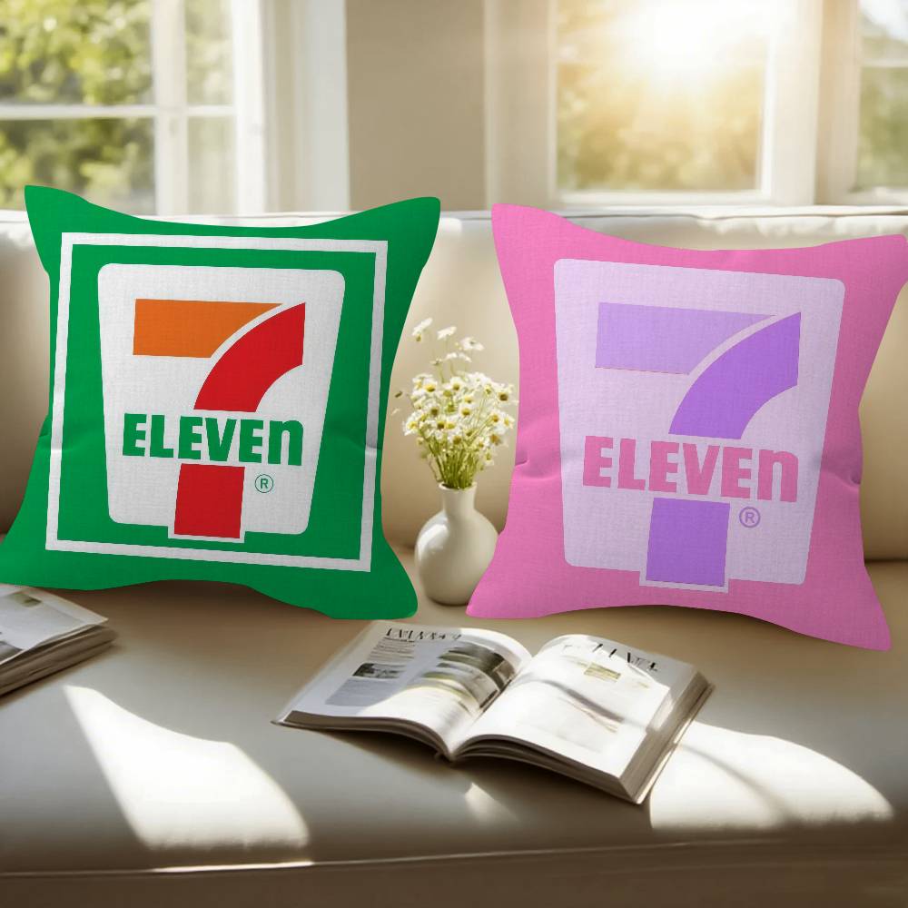 Pillow Gift Home Office Decoration Bedroom Sofa Car Cushion Cover Case 45X45 Logo 7-E-Elevens