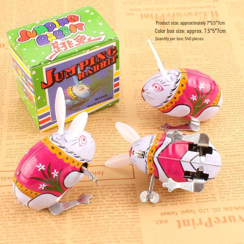 Vintage Wind-up Jumping Frog Toy - Nostalgic 80s Childhood Plaything