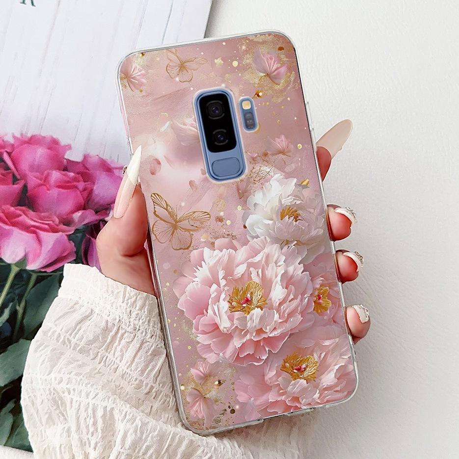 

For Samsung Galaxy S9 Case SM-G960F Cute Cat Painted Cover Soft Slim Phone Case For Samsung S9 Plus S 9 Galaxy S9+ SM-G965F Bags Galaxy S9