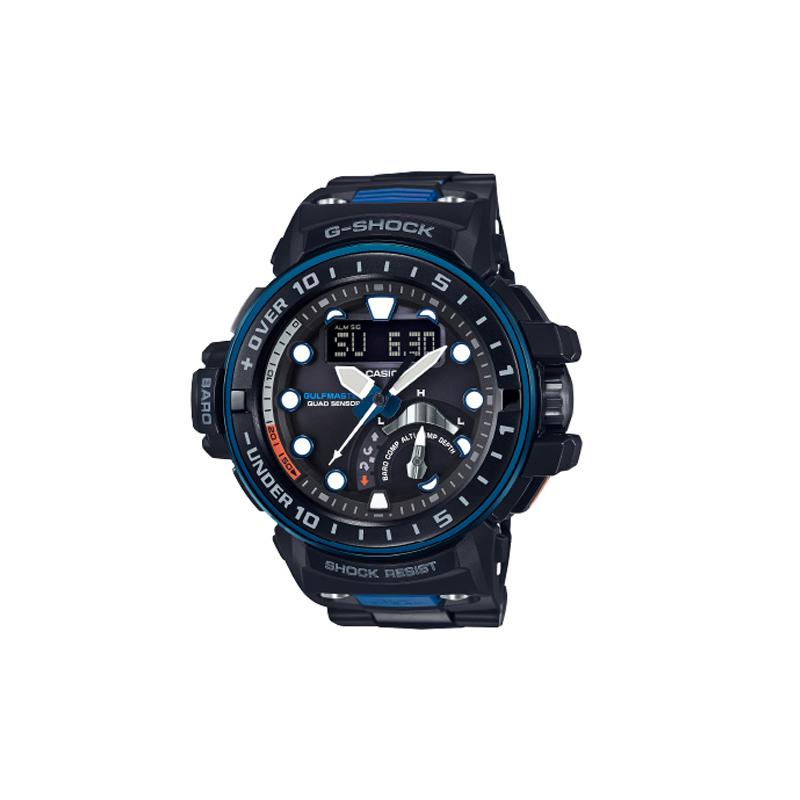 

Casio Nautical Series Fashionable Black Men s Mechanical Movement Rubber Strap Japanese and Korean Watch Men s Watch Black Dial GWN-Q1000MC-1A2ER чёрный