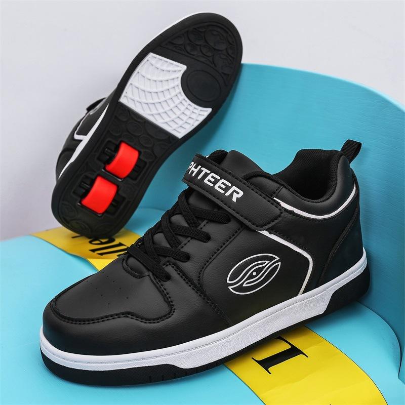 Runaway Shoes Children's Lightweight Breathable Manual Double Wheel Adult Sliding Boys Girls Summer Students Removable
