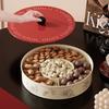 French Vintage Fruit Plate Multi-Layer Dried Fruit Sealed Snack Plate Coffee Table Candy Nut Snacks Tray for Living Room