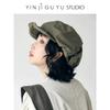 Plus Size Painters Hats Cotton Literary Cap Casual Newsboy Caps
