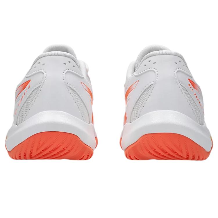 Asics Gel-Rocket 12 Fashion Comfortable Trendy Minimalist Shock Absorption Low-Top Training Shoes Women sneaker White Red 1072A119-100
