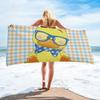 Quirky Duck Bath Towel - Fun Emoji Design, Soft Absorbent, Perfect for Summer Fun, Adds Humor to Your Beach Days