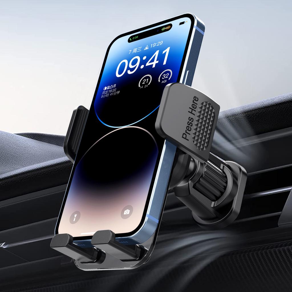 ML217 Car Phone Holder Mount for Air Vent Quick Release Vent Clip Cell Phone Stand Car Mount