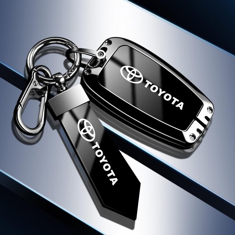 Zinc Alloy TPU Car Key Case Full Cover Shell For Toyota Prius Camry Corolla CHR C-HR RAV4 Land Cruiser Prado Auto Accessories