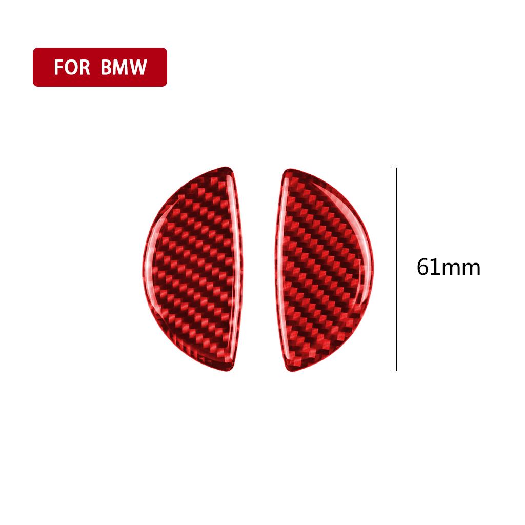 

2pcs Carbon Fiber Car Door Handle Cover Sticker For MINI Cooper R55 R56 R60 R61 Clubman Countryman F55 F54 Interior Modification червоний