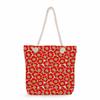 Multifunctional Flower Printed Thick Rope Shoulder Beach Bag Casual large capacity handbag 7612