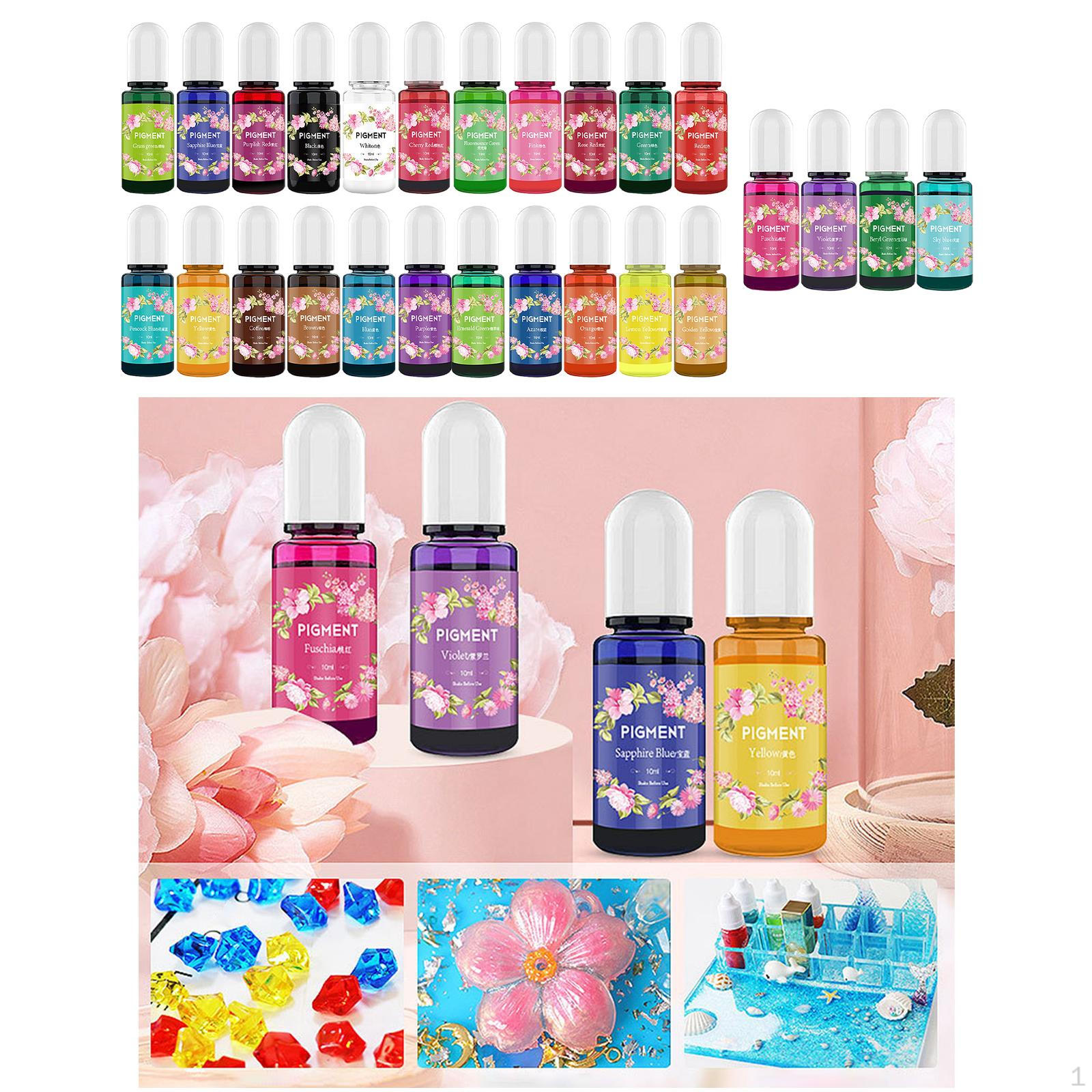 

Пигмент эпоксидной смолы, высококонцентрированная краска, 10 мл, каждый прочный жидкий краситель для