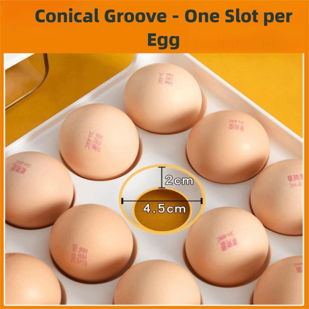 Space Saving Egg Fresh Storage Box Large Capacity Drawer Style Egg Storage Box  Food Preservation