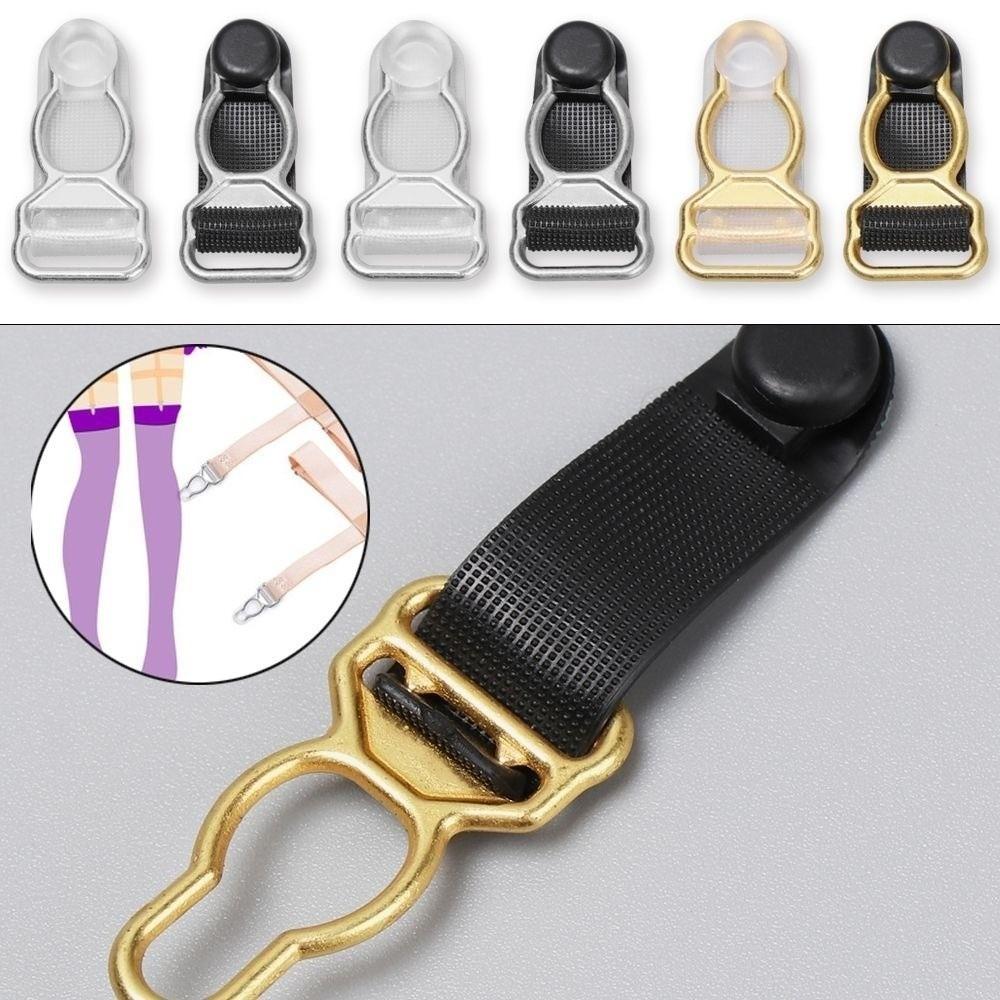 10pcs 10mm/12mm/18mm Corset Leg Garter Belt Clip Nylon Hosiery Stocking Grips Suspender Clips