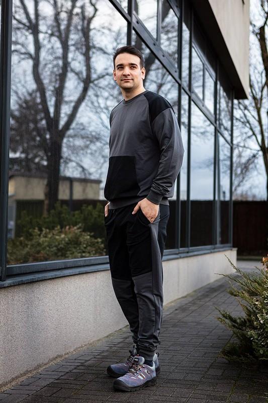 Comfort Sweatpants, Grey-Black Size Xl - T N81-283-Xl