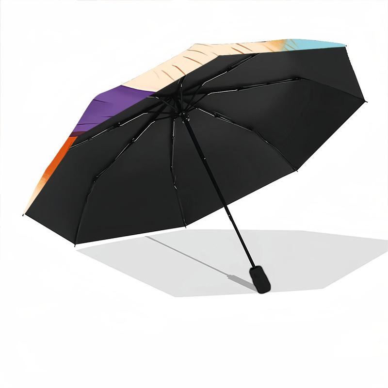 1pc Corgi Scarf Automatic Folding Umbrella, 8-Rib Iron Frame, Casual Outdoor Accessory for Birthday Festival Gifts Yy251128193