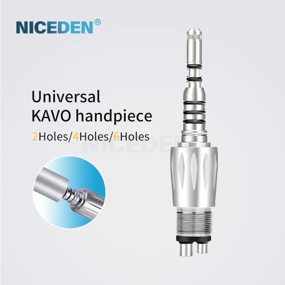 Dental 6 Hole Self Generator LED KVO Quick Coupling Spare Part Compatible High Speed Handpiece Dental Equipment with Fiber Optic