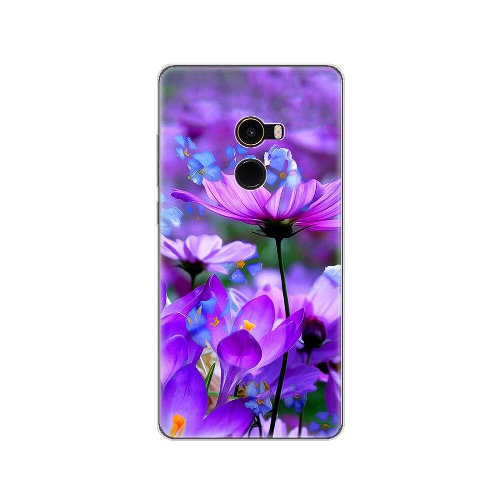 Soft Case for Xiaomi Mix 2 Silicon Case for Xiaomi Mi Mix 2 Mix2 Back Cover Protective Printing Transparent Coque