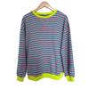 Autumn and Winter Colorful Striped Round Neck Loose Sportswear Women's Hoodies & Sweatshirts