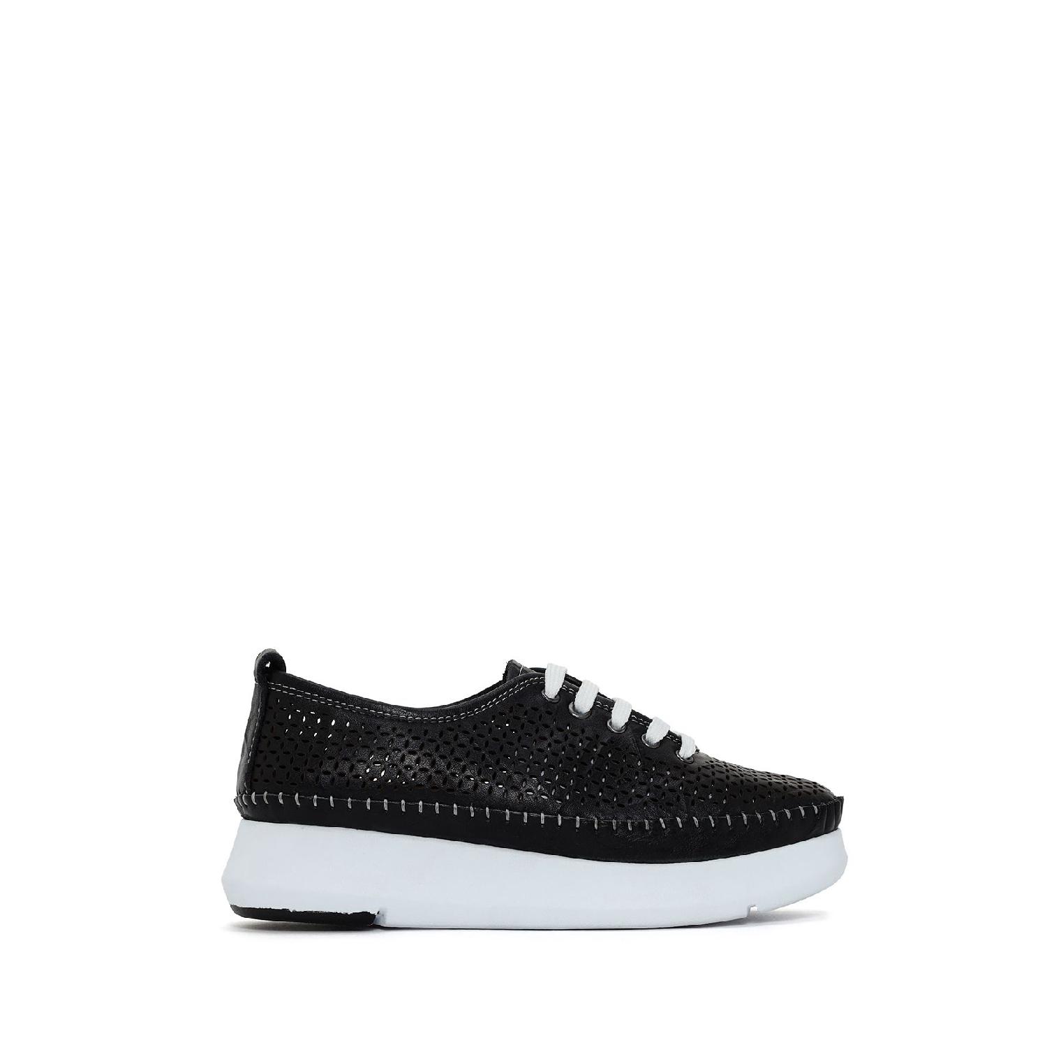 

Women s Black Lace-up Thick Soled Shoes 24sfd333626 39 коричневый