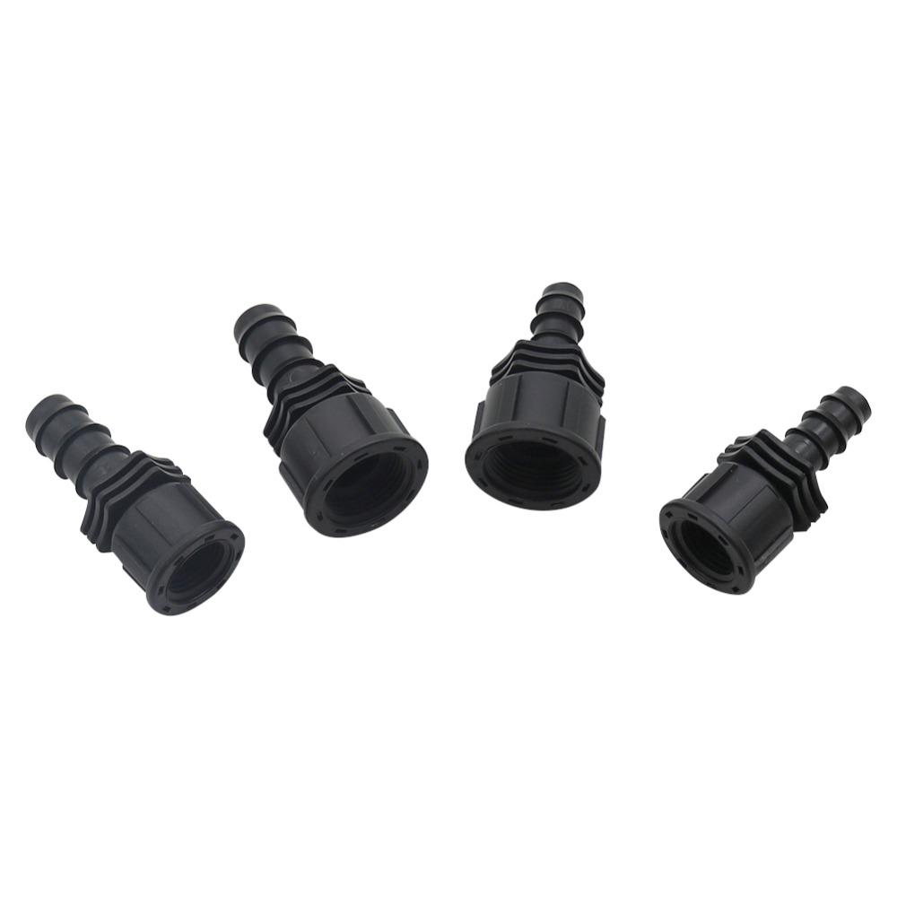 1/2", 3/4" Male Thread To DN16,DN20 Straight Connector Agriculture Industrial Irrigation Plumbing Pipe Fitting 5 Pcs