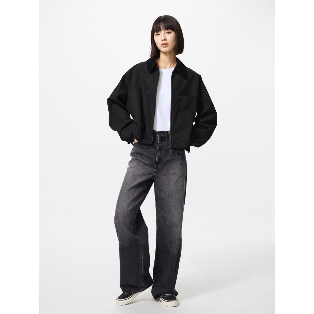 

Широкие прямые джинсы Uniqlo 64 BLUE/WOMEN 22